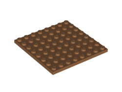 Plate 8 x 8, Medium Nougat (41539 / 6133486)