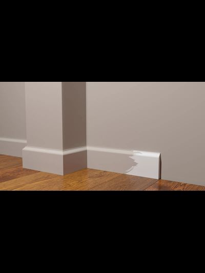 Напольный плинтус Decor-Dizayn DD47, для покраски, влагостойкий, ударопрочный, 2 метра