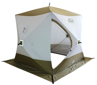 Палатка зимняя СЛЕДОПЫТ &quot;КУБ Premium 3-х слойный, 1.8х1.8м&quot;, Oxford 240D, S 3.2кв.м.
