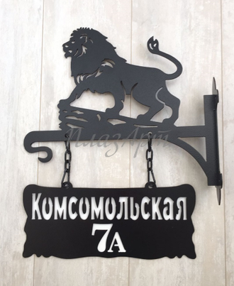 вывеска лев