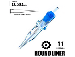 11 RLLT / 0,30mm - Round Liner Long Taper "EMALLA ELIOT"