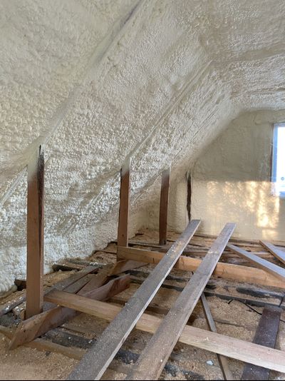 Утепление мансарды пенополиуретаном