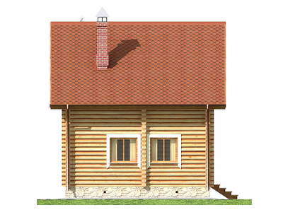 Двухэтажный дом с баней и кухней ДБ-15, площадь 115 м2