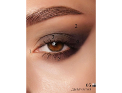 Палетка теней для век вокруг глаз 4-х цветные Glam Look в ассортименте ЛюксВизаж