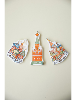 Комплект ёлочных игрушек "Москва Златоглавая"