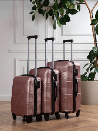 Чемодан большой Top Travel ABS L пудровый