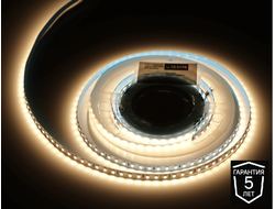 ЛЕНТА светодиодная 2835, 600 LED, 24V, ТЕПЛЫЙ белый (2800-3200 K), 48W/5м, 8 мм, IP20, AQ