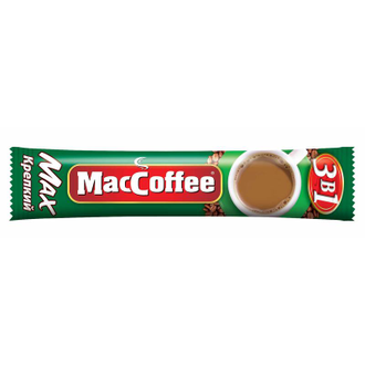 Кофе порционный растворимый MacCoffee Max 3 в 1 крепкий