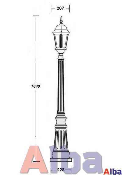 Astoria 411 2L BG Парковый светильник