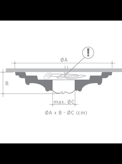 Потолочная розетка Orac Decor- R14