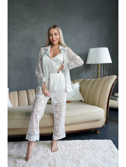 Домашняя одежда Виктория Сикрет 4в1 кружево цвет белый