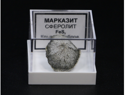 Марказит (Сферолит), в пластиковом боксе, Крым, с. Доброе №24180