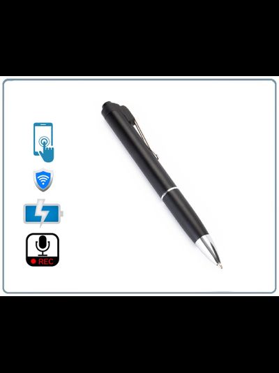 DE/AR5 Wi-Fi аудио диктофон ручка, встроенный регистратор, доступ с мобильного (CamSC Pro), Непрерывная запись - режим - 2 часа. Режим А - 5 дней, Режим В до 9 дней.