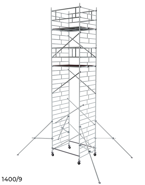Вышка модульная алюминиевая 1400/9