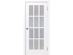 Дверь Межкомнатная - Терция ПО/Сатинат, Винил белый