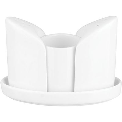 Набор для специй 3 предмета на подставке, фарфор, H=87, L=124, B=87 мм