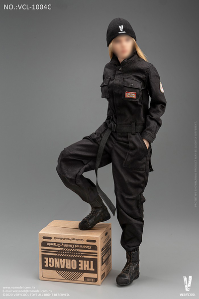 Женский комплект с комбинезоном (черный) 1/6 Work-Wear Set (Black) (VCL-1004C) - VERYCOOL