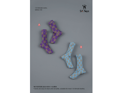 Женские носки (лиловые) 1/6 Classic socks ( SA032A) - SA Toys