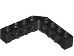 Technic, Brick 5 x 5 Right Angle (1 x 4 - 1 x 4), Black (32555 / 4156698 / 4529549 / 6170702)