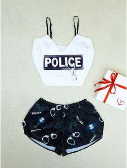 Шёлковая пижама "Police"