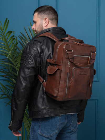 Кожаный рюкзак Corruda Premium brown (арт. 3092-53)