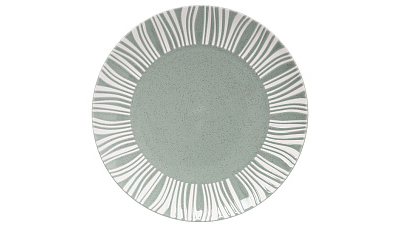 Тарелка обеденная Solaris серо-зеленая 27,5 см