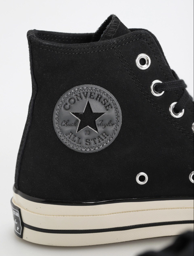 Замшевые кеды Converse Chuck 70 высокие A01458C фото логотип