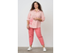 Летние женские свободные брюки  &quot;МИДЛ&quot; арт. 724007 (цвет розовый) Размеры 50-66