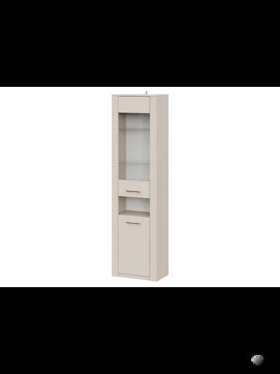 Калипсо Шкаф-пенал со стеклом Меланж