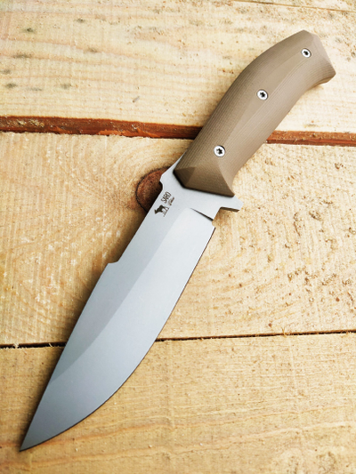 нож Егерь сталь AUS10, рукоять G10, цвет тан