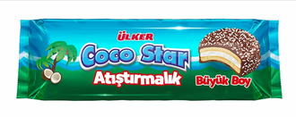 ULKER COCO STAR ПЕЧЕНЬЕ С КОКОСОМ, 154 ГР.
