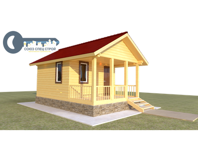 Б-05 ГАБАРИТНЫЕ РАЗМЕРЫ: (6Х4М) 1 ЭТАЖ, ОБЩАЯ ПЛОЩАДЬ: 24М²