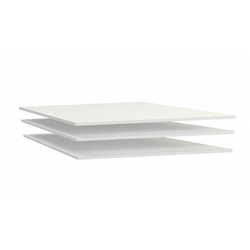 Лацио Доп.полки в 4-х дверн.шкаф (3шт) (лдсп) (Белый),