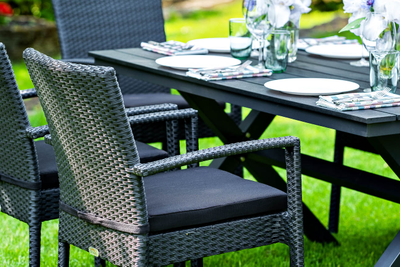 Столовая группа Milano черная