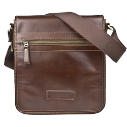 Кожаная мужская сумка Pontevico Premium brown (арт. 5080-53)