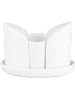 Набор для специй 3 предмета на подставке, фарфор, H=87, L=124, B=87 мм