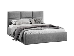 Спальня СТЕЛЛА - Кровать с подъемным механизмом Тип 1 Микровелюр Wellmart Silver