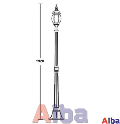 Садово парковый светильник America S 408 w