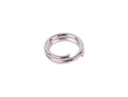 Двойное металлическое кольцо для бус 3 мм  "Zlatka" 50шт.  цвет серебро