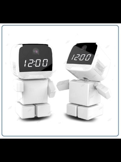 DE-WMrobot-clock Видеоняня WiFi-LAN видеокамера моторизированная с DVR, HD 960 p (cam360)