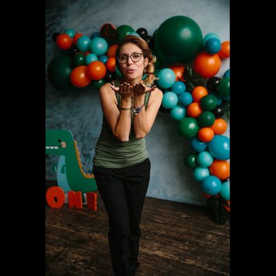 Оформление детского годовасия в стиле "Дино" "№ 1461