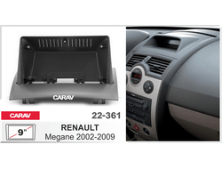 Переходная рамка   RENAULT Megane 2002-2009  CARAV 22-361