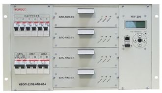 ИБЭП-220/60B-100A-4/4(1500)-6U-LAN Форпост