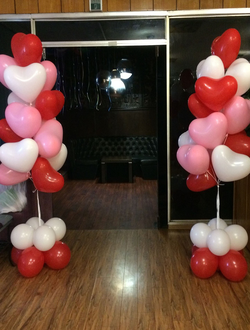 Сет воздушных шаров "Феерверк сердец"