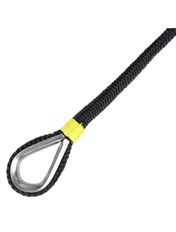 Якорный конец с маркировкой, полиэстер, 12 мм х 30 м, черный