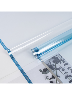 Пленка "Хрусталь с кантом" 56*56см 20шт Голубой ПЛ25/4