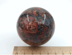 Шар Гранит Калгуваара, Россия, Карелия (50 мм, 164 г) №28103