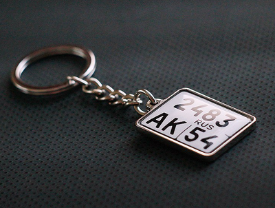 Комплект для изготовления мото-брелков (заготовки с бортиками), 10 штук.