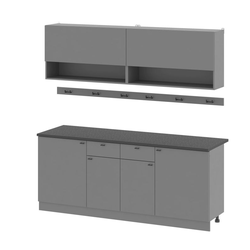 Кухонный Гарнитур "Энни" (2,0 м) Графит