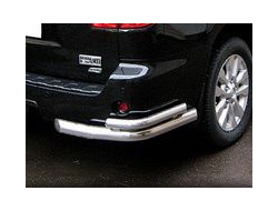 Защита заднего бампера "уголки" d76/53 для Toyota Sequoia (2008-2019)